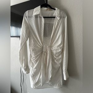 Choosy white mini dress